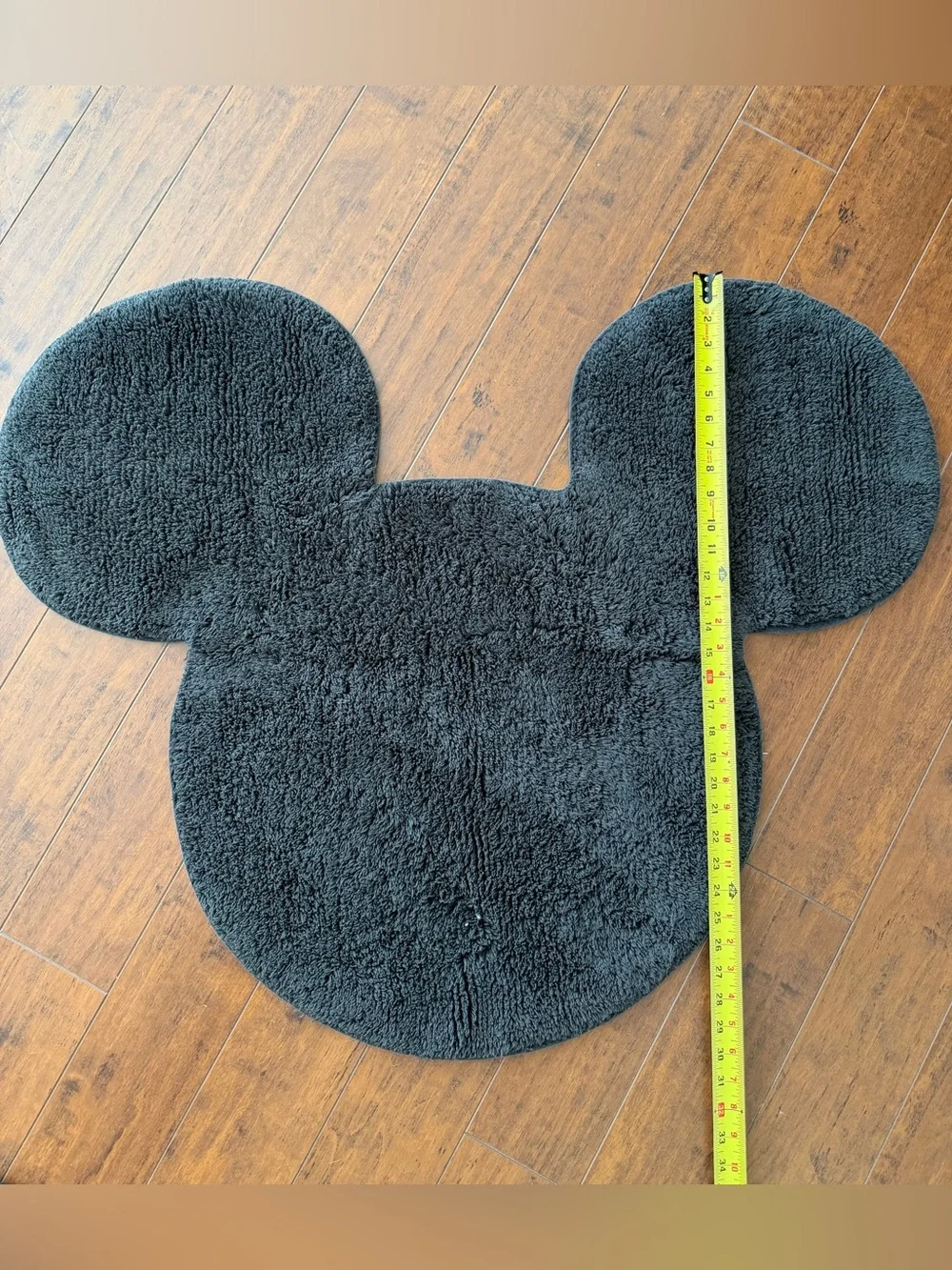 Pottery Barn Kids Black Mickey-Shape Bath Mat
